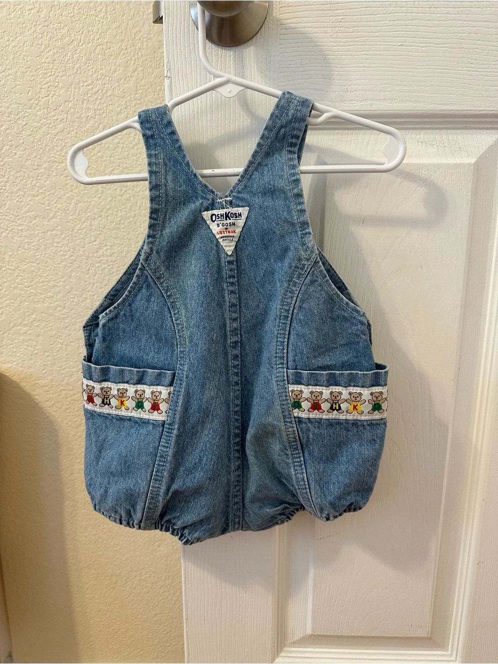 Vintage OshKosh B’Gosh Vestbak Denim Bubble Romper